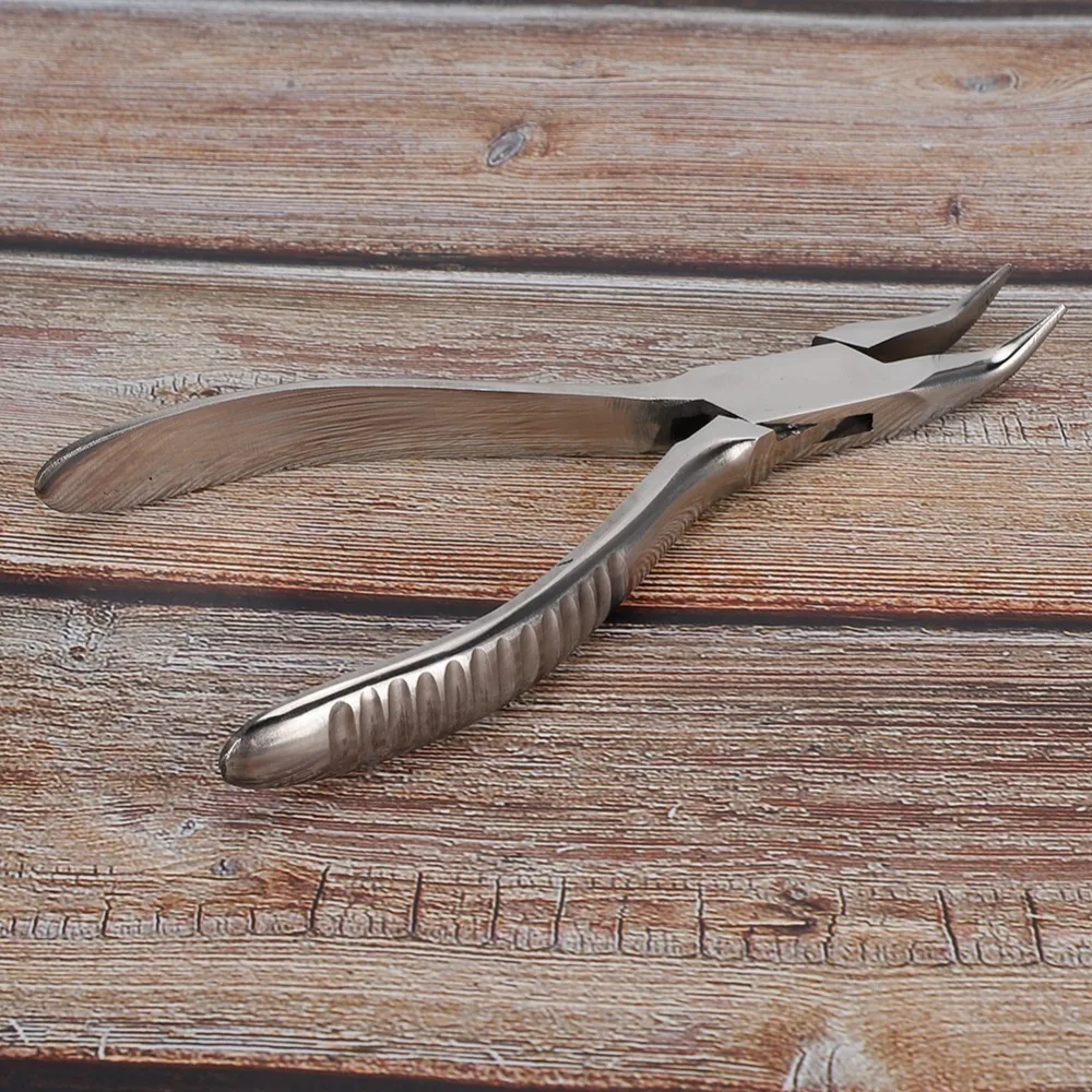 Professional Alloy Material Nose Pad Pliers Anti-Slip Handle Bent Nose Design Repair Tools Optical Pliers Eyeglass Maintenance