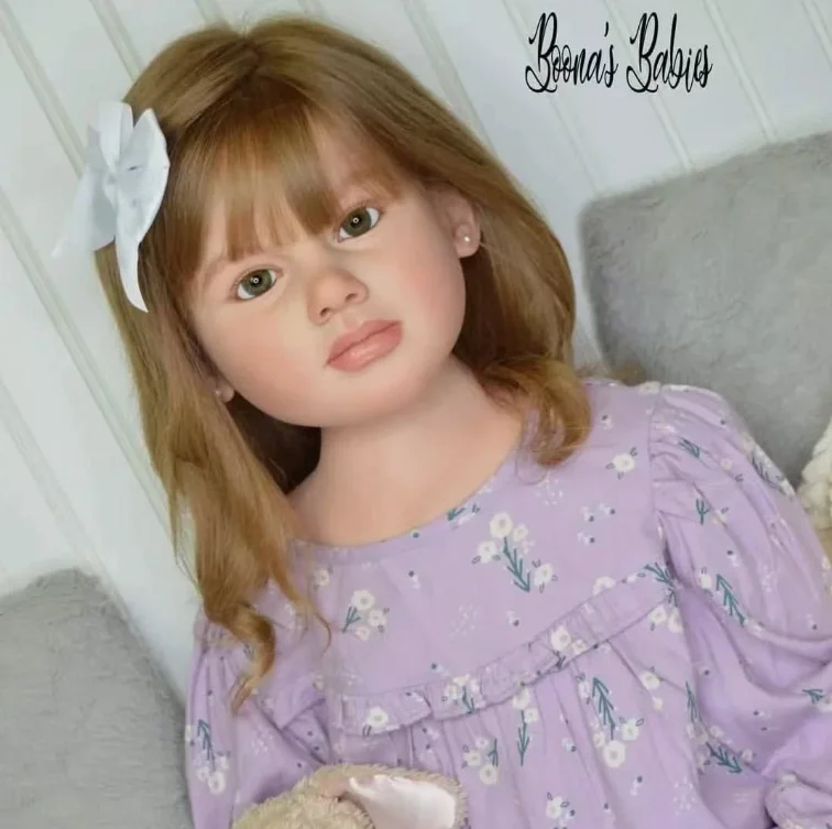 DLS 44inch Pretty Girl Gabriella Reborn Doll Toddler Fully assembled  Realistic Rooted Hair Toy