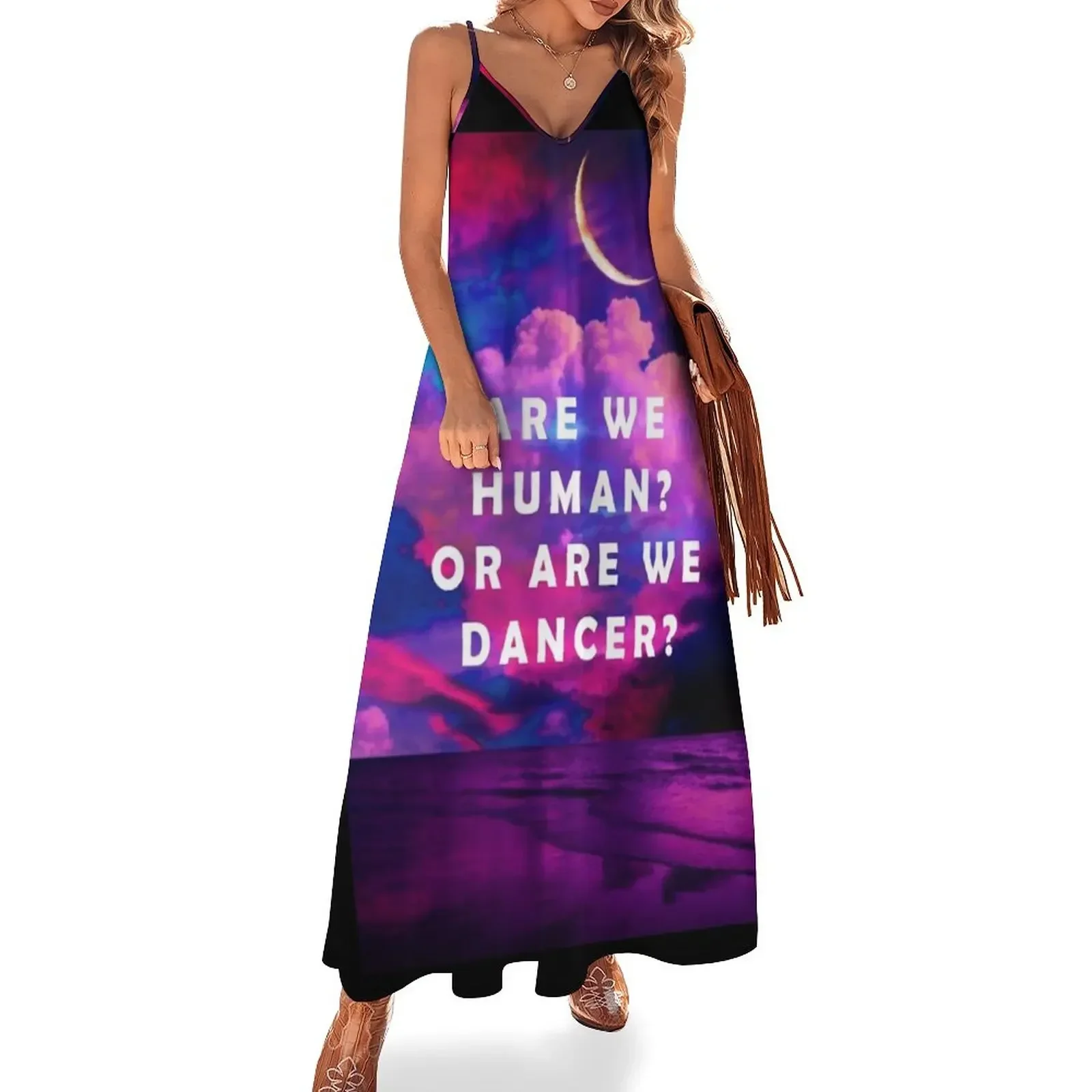 

Are we human or are we dancer  the killers design Sleeveless Dress elegant chic women dresses promotion Dresses Dress