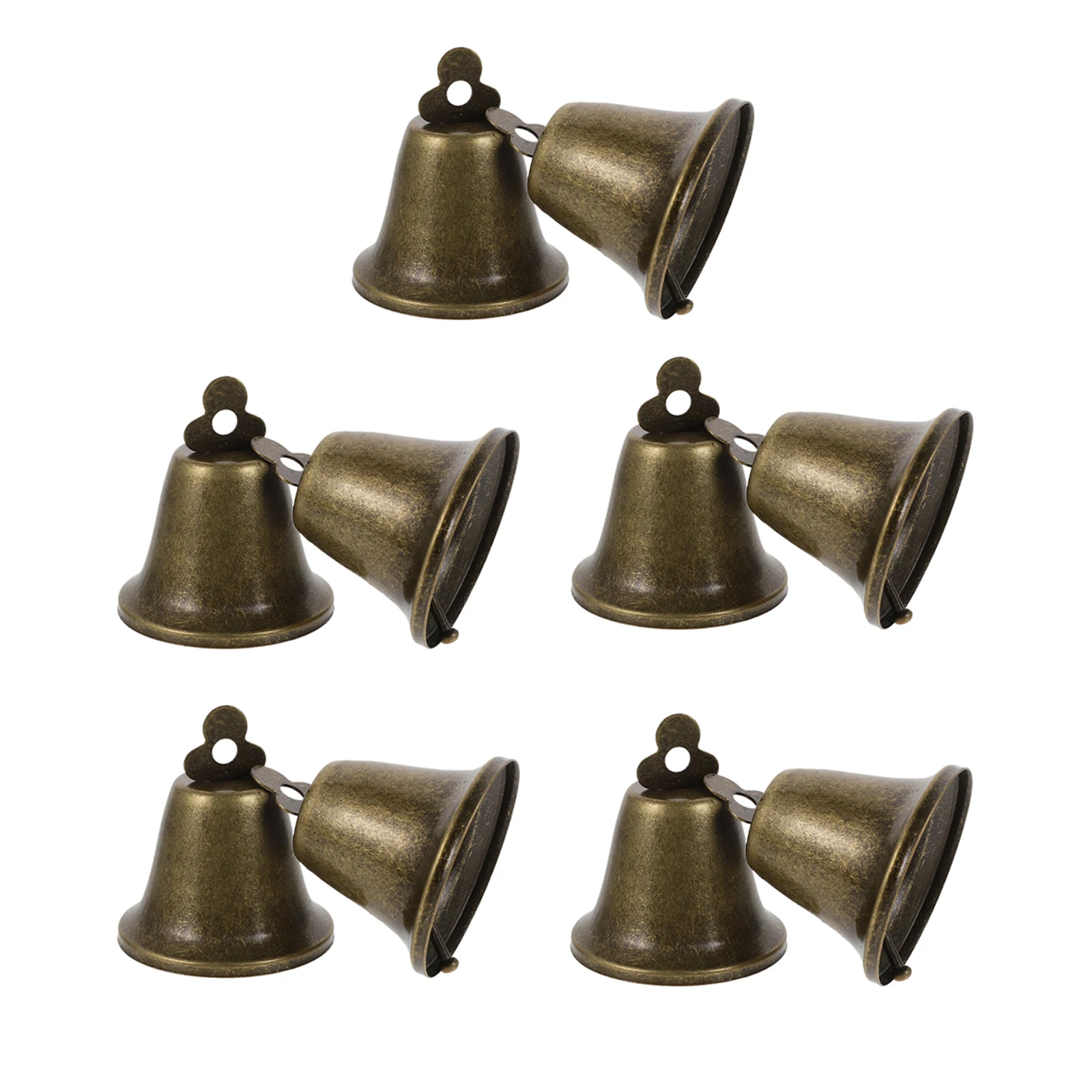 

10 Retro Iron Bells Sheep Horse Cow LightWeight Durable Farming AntiLost Device Collars Accessories Cattle Grazing Decor