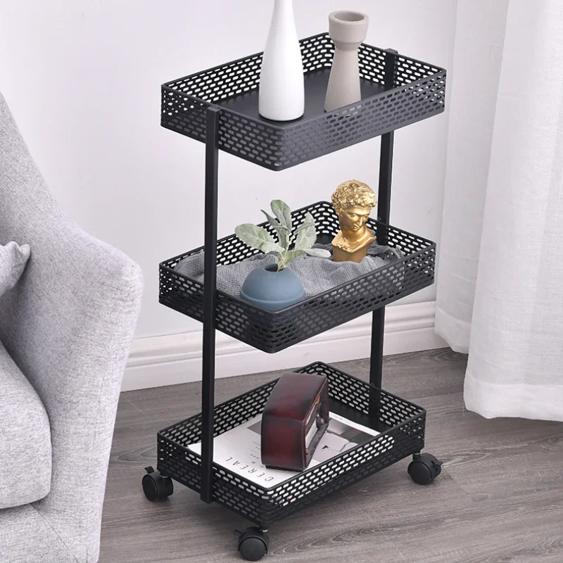 

Beauty Salon Trolley Iron Art Storage Rack Nail Wedding Dress Photography Shop Movable Tool Cart Storage Racks Kitchen Islands