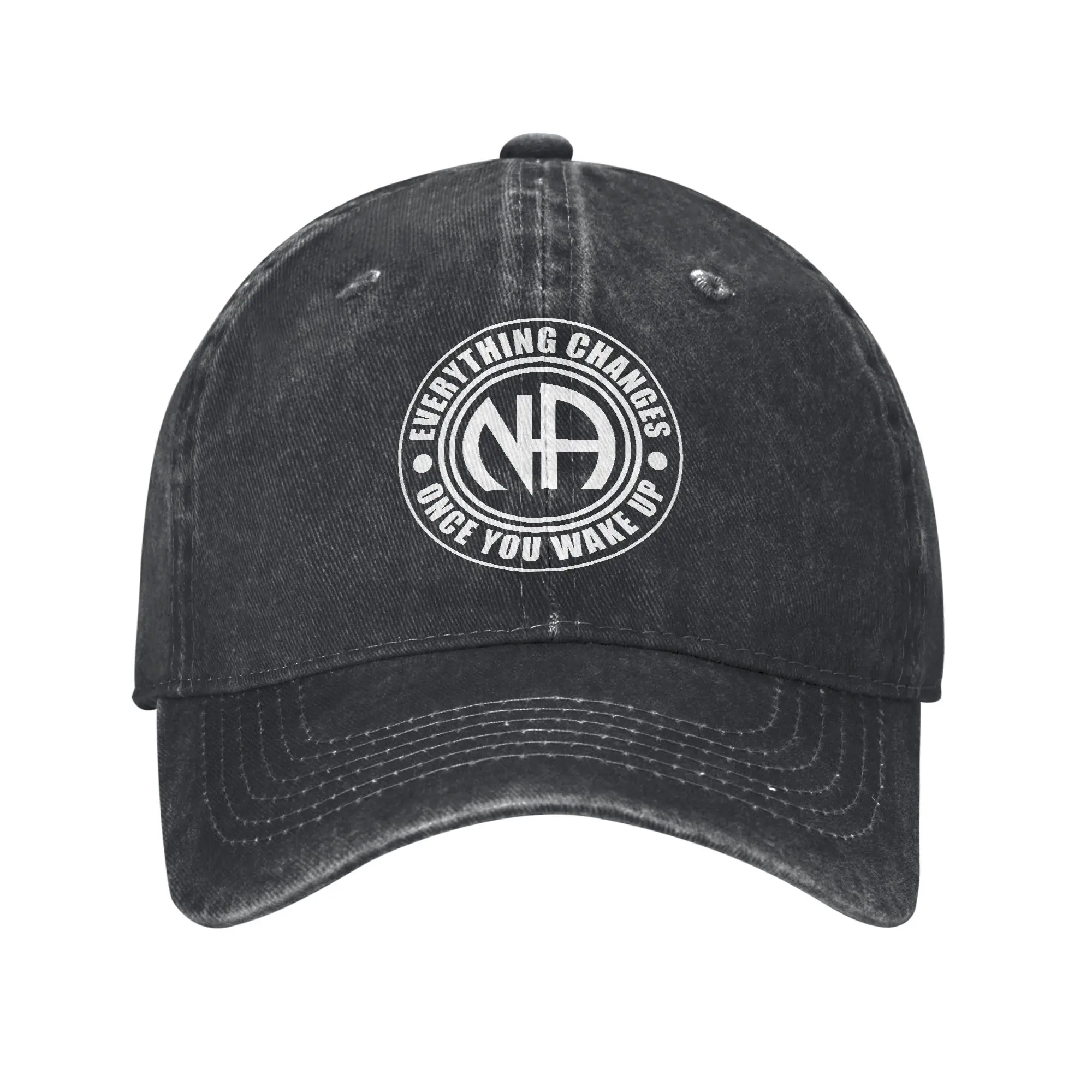 Everything Changes Once You Wake Up NA Printed Caps For Unisex Cotton  Trucker Hat Causal Headwear Baseball Cap Adjustable