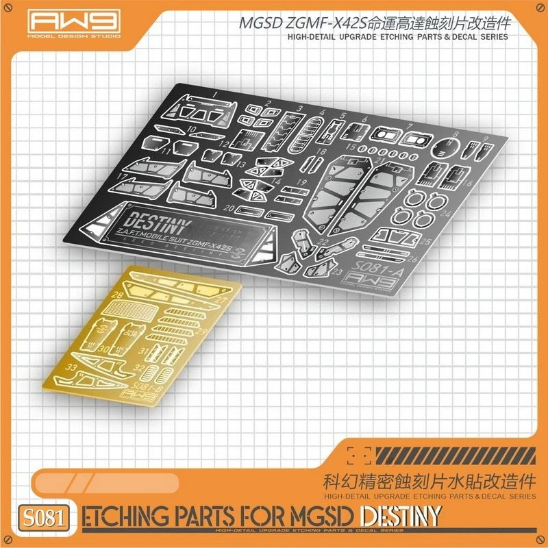 Детали для фототравления Madworks S81 с самоклеящимся покрытием для моделей MGSD ZGMF X42S Destiny, аксессуары для хобби и рукоделия, инструменты для DIY