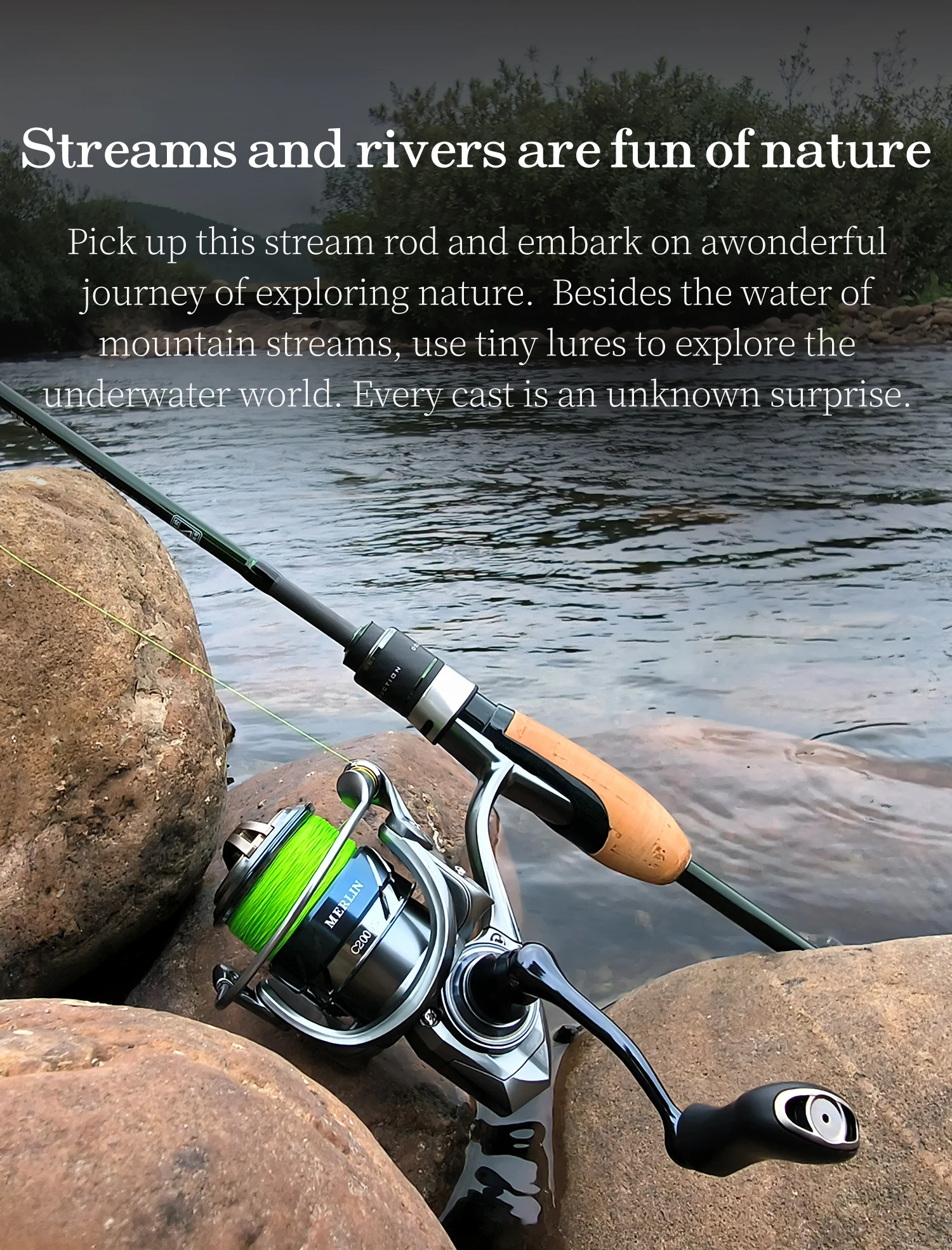 TSURINOYA INTRUDER 1,6/1,68/1,8/1,98m 5-teilige tragbare Spinn- und Casting-Angelrute für Forelle, Barsch, Bergbäche, packbare Rute – Detail 26