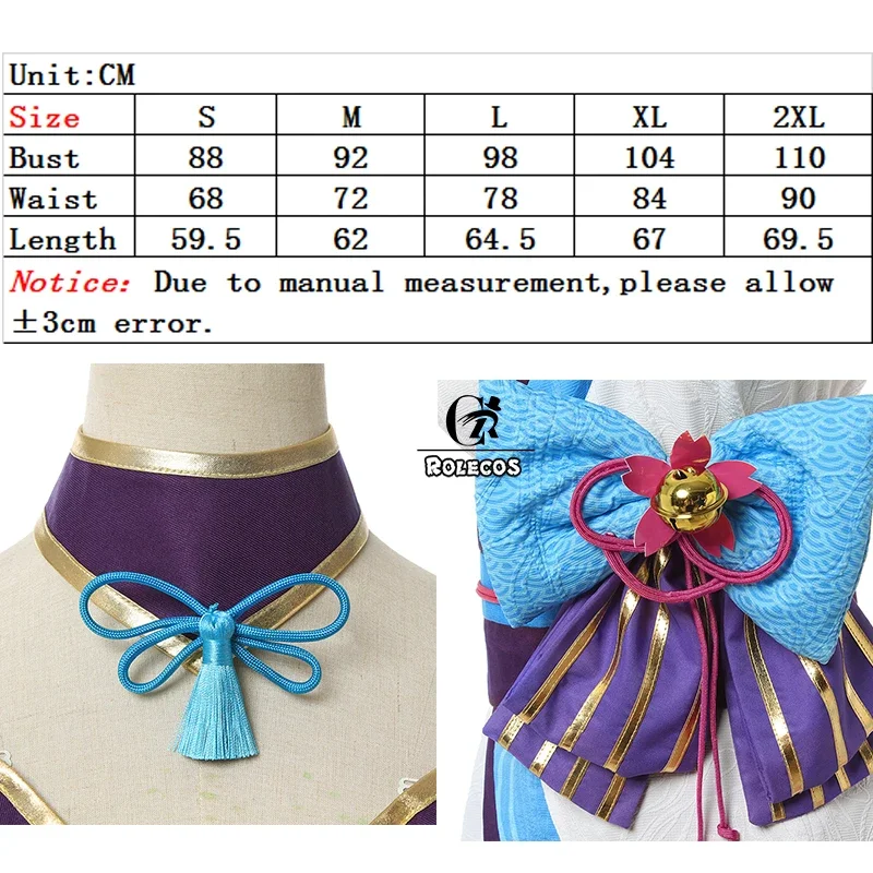 CosplayROLECOS Gra Spirit Blossom Ahri Stroje Cosplay Seksowne Sukienki Spirit Blossom Ahri Kostiumy dla Kobiet Stroje Cosplay