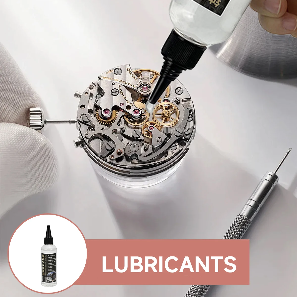 Relógio de óleo profissional relógio óleo lubrificante à prova dwaterproof água óleo sintético manutenção relojoeiro ferramenta reparo para medidores horológicos