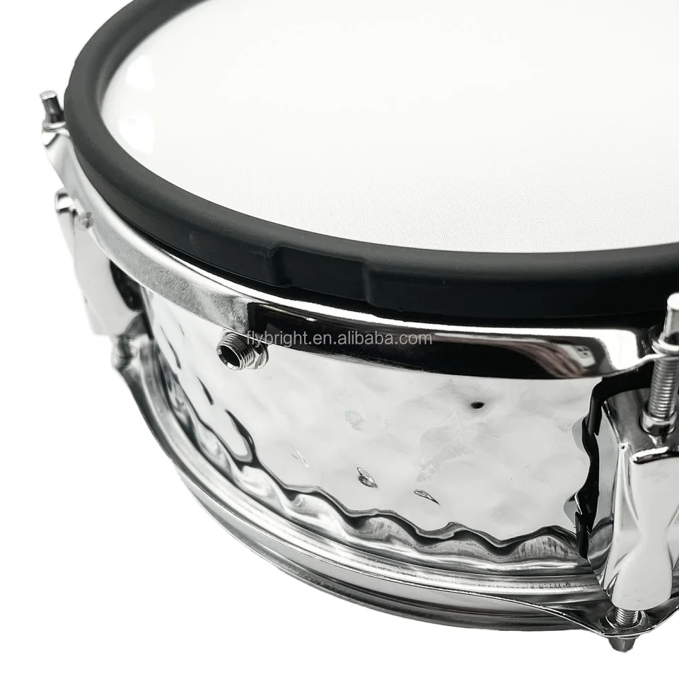 10 Inch Musical Instrument Electronic Electric Snare Tom Drums Set Kit Snare with Dual Zone  6 Point Trigger Plate