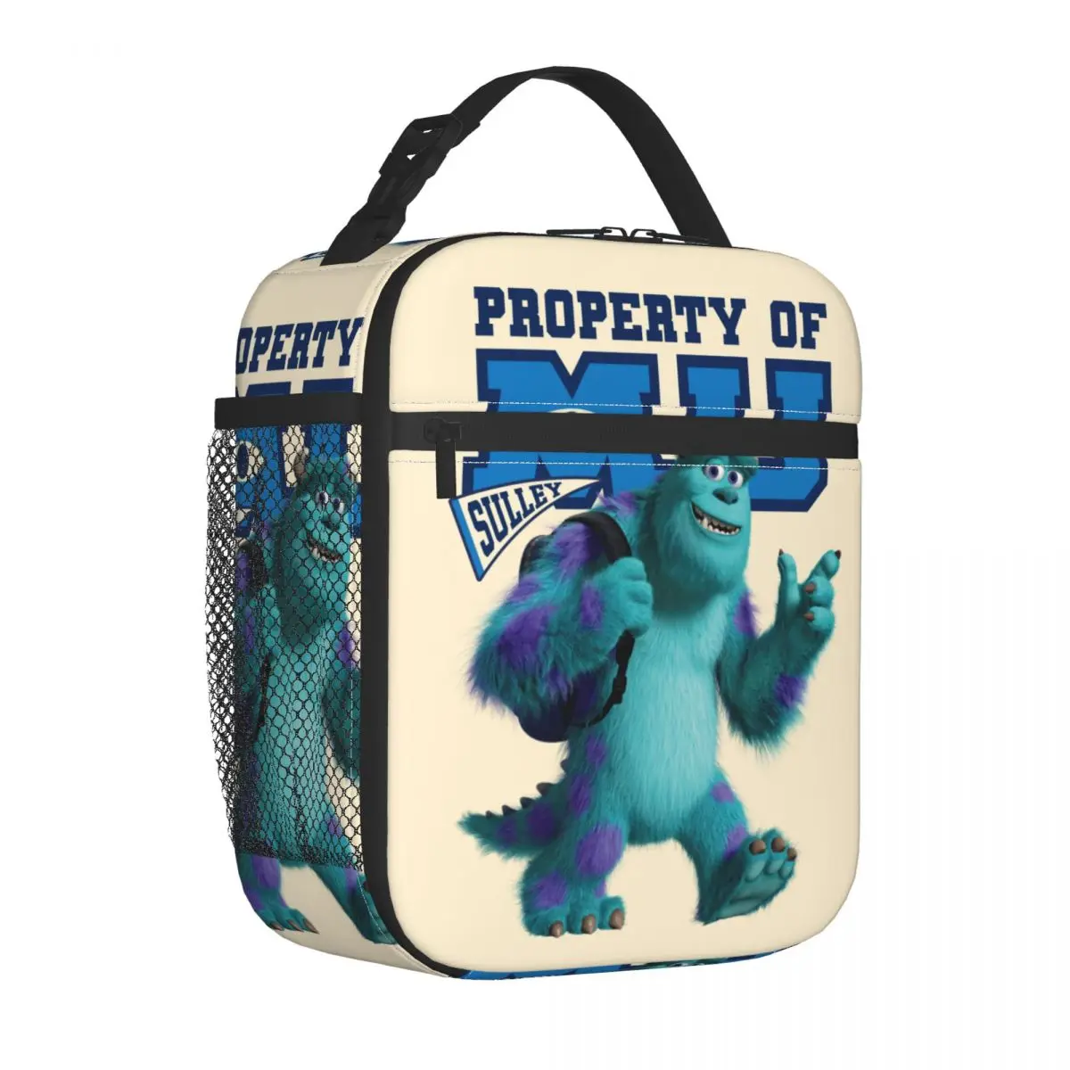 

P. Sullivan Property Of MU Insulated Lunch Bags Cooler Bag Reusable Lunch Container Monsters Inc Large Tote Box Bento Pouch