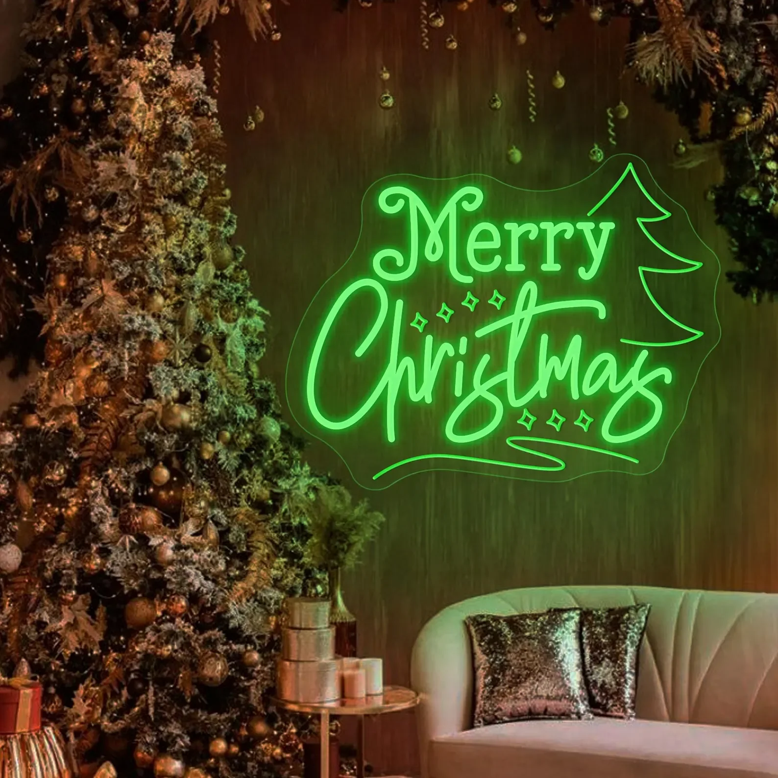 علامة نيون لشجرة عيد الميلاد المجيد، ضوء نيون LED مخصص لعيد الميلاد، هدية عيد الميلاد، علامة نيون للعطلات، علامة نيون للأعمال #2