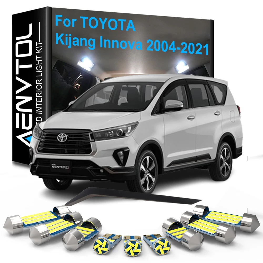 

Car LED Interior Lights Kit Canbus For Toyota Kijang Innova 2004-2010 2011 2012 2013 2014 2015 2016 2017 2018 2019 2020 2021 ﻿