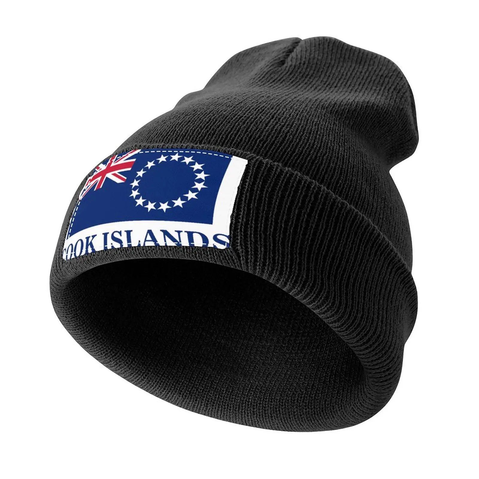 Cook Islands Flag Knitted Cap Luxury Brand Sunhat |-F-| Women Hats Men's