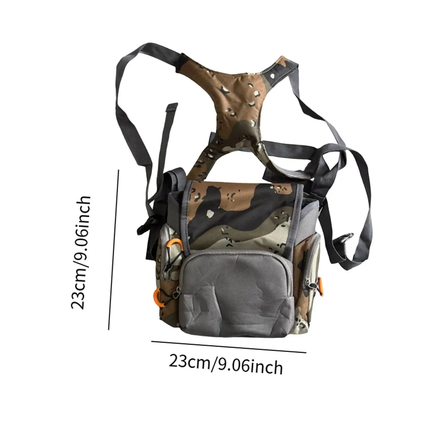 حزمة صدر بحزام مجهر، عملية مع غطاء للمطر، متعددة الأغراض، سعة كبيرة، حقيبة بينو سهلة الحمل