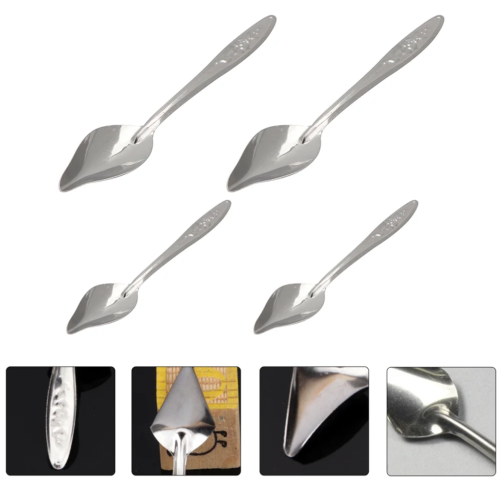 4 PCS Parrot Feeding Spoon Hand Milk Powder Feeder Birds Mini Soup Scoop Parrots