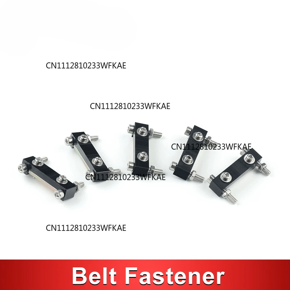 5pcs E-series Belt Fastener For Width HTD-3M-15mm Open-Ended Timing Belt Transmission For X/Y Axis Hardware Tools Machine Parts
