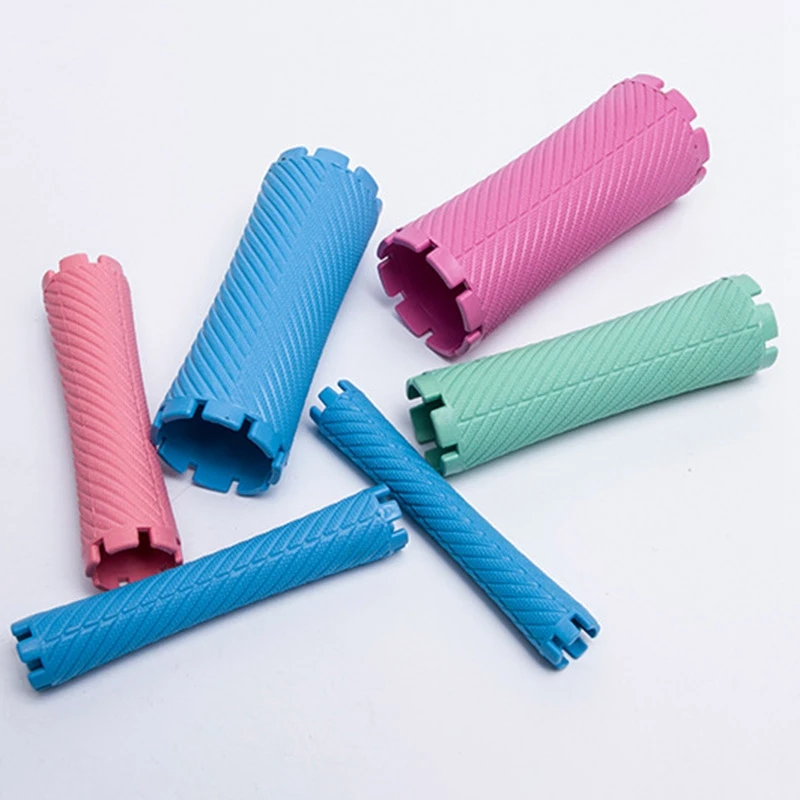 أفضل العروض 100 قطعة/المجموعة/المجموعة 10 أحجام الشعر بيرم قضبان عدة الباردة دائم بار البلاستيك بكرو بكرات مجموعة موجة رقيق الذرة صانع الشعر Styl