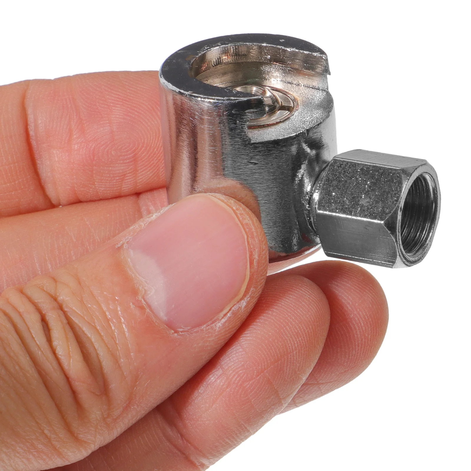 

Button Head Grease Coupler Durable Metal Nozzle Fitting Leak-Proof For Heavy Duty Hydraulic Tools Zinc Alloy Grease Adapter