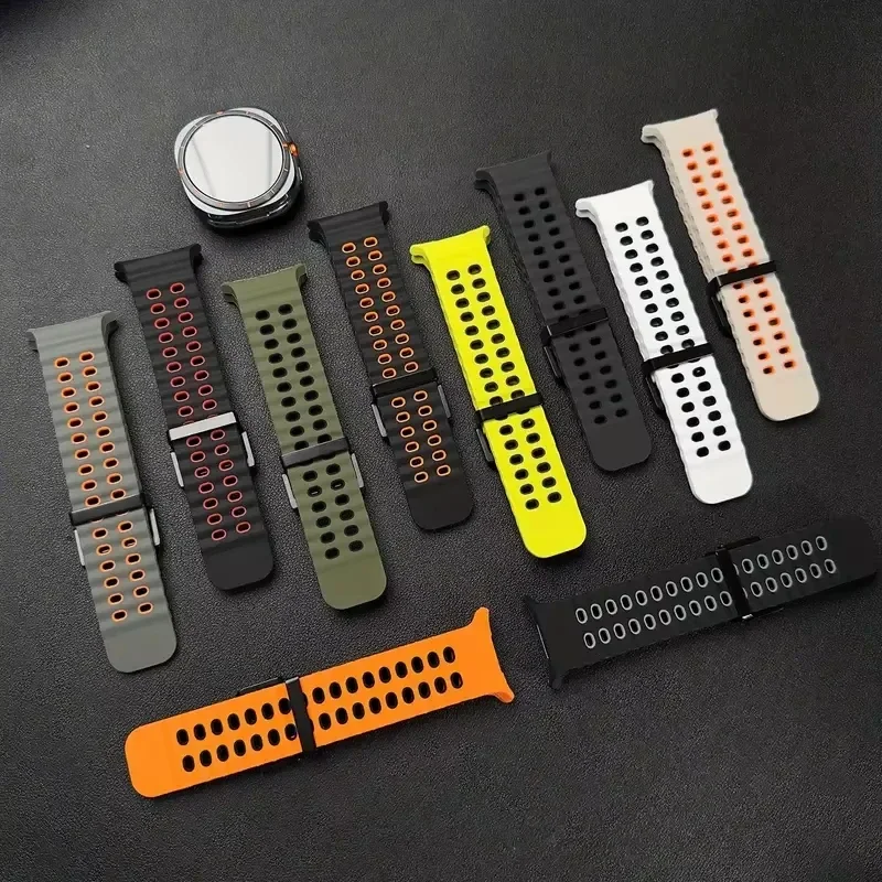 Sports Silicone Strap for Samsung Galaxy Watch Ultra 2 1 Replacement Comfortable Wristband for Galaxy Watch Ultra 2025 Bracelet