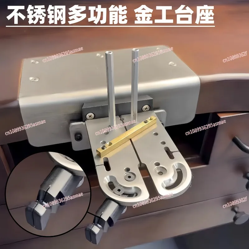 Boutique metalworking desktop operating system, stainless steel thickened table plug multi-function table plug seat