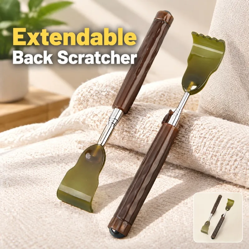 Long Handle Retractable Back Scratcher Extended Itch Rake Self-help Scratching Full Body Back Relief Gadget Portable Elderly