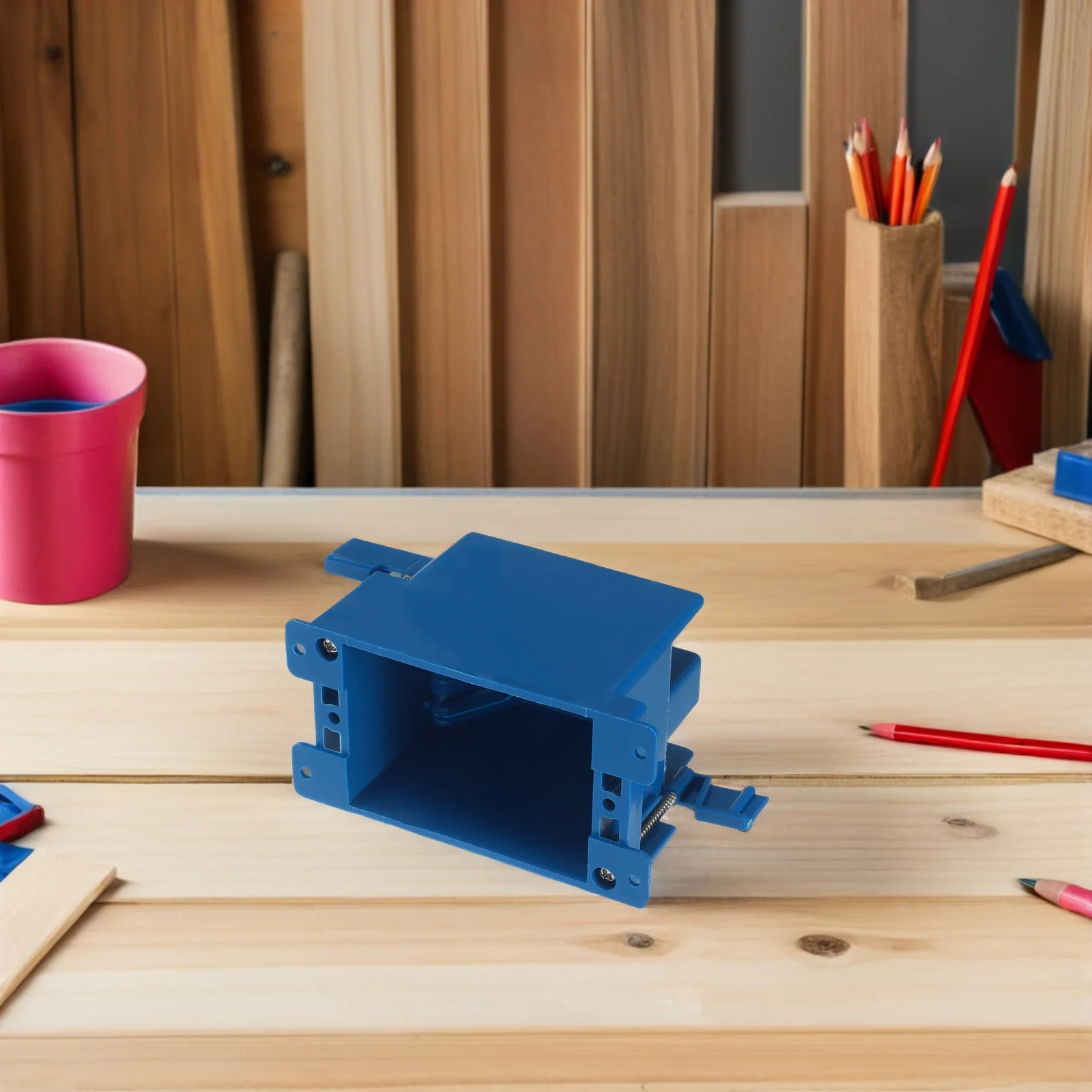 4 قطعة ملحقات مقبس التبديل صندوق مخرج مجوف للجدران البلاستيكية فلوش جبل صندوق كهربائي حل الأسلاك المخفية للجدران الجافة