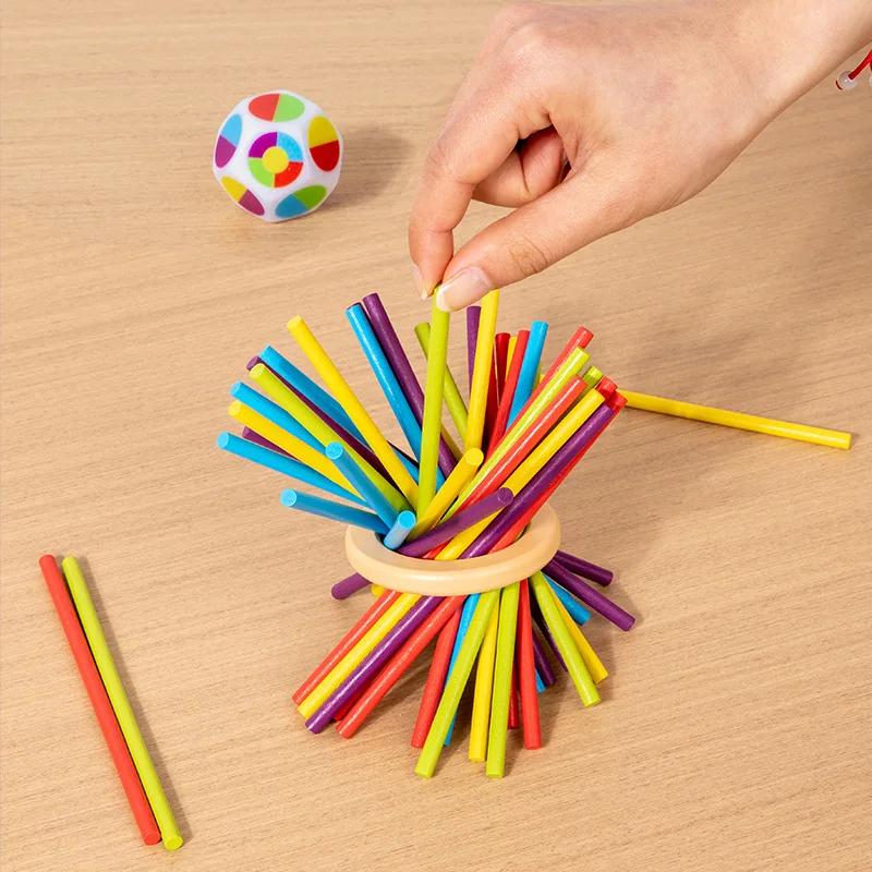 Nouveau jeu de tour et de bâton en bois 3 en 1, jouets d'éducation précoce arithmétique Montessori, formation à la réflexion, jouet interactif Parent-enfant