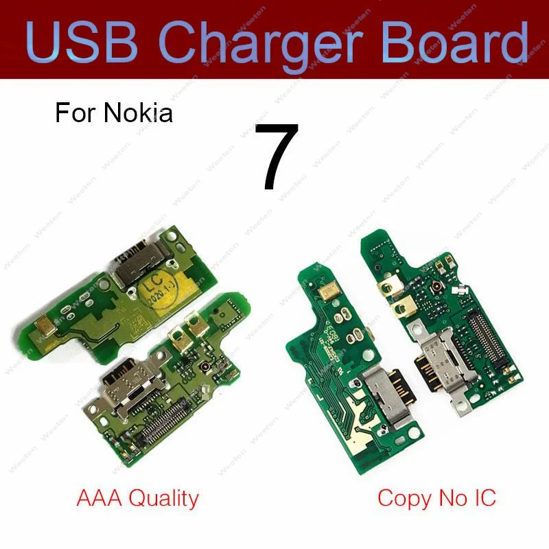 For Nokia 7 7.1 8 8.1 X7 X71/7 7.1 8.1 Plus USB Charging Charger Dock Port Board & Microphone Mic Flex Cable Replacement Parts