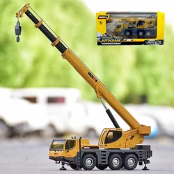 1/50 Diecast Truck-mounted Crane Alloy Model Toy For Children Boys Diecast Miniature Vehicle Engineering Model Collection Gift