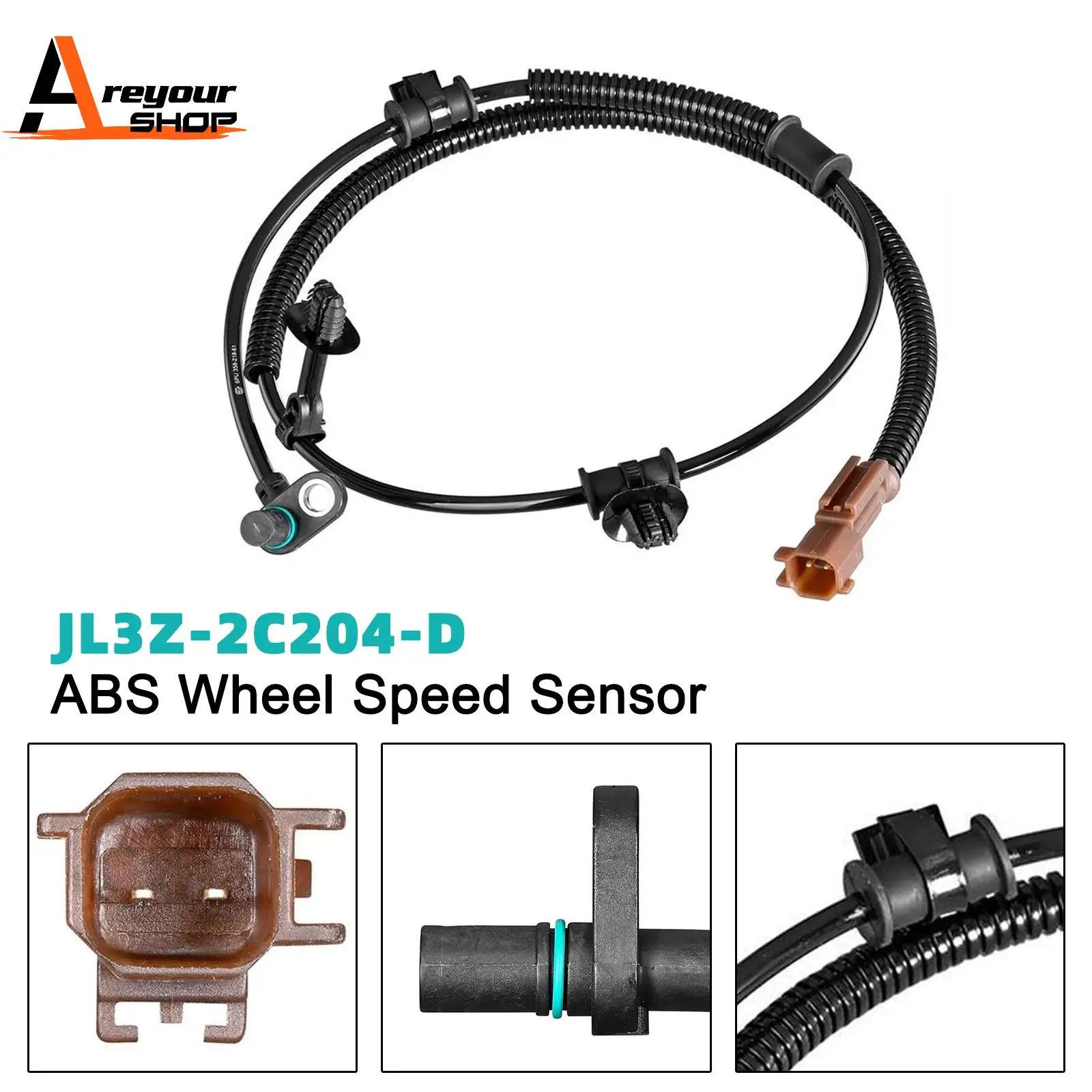 Front Left or Right ABS Wheel Speed Sensor JL3Z-2C204-D for Ford Expedition