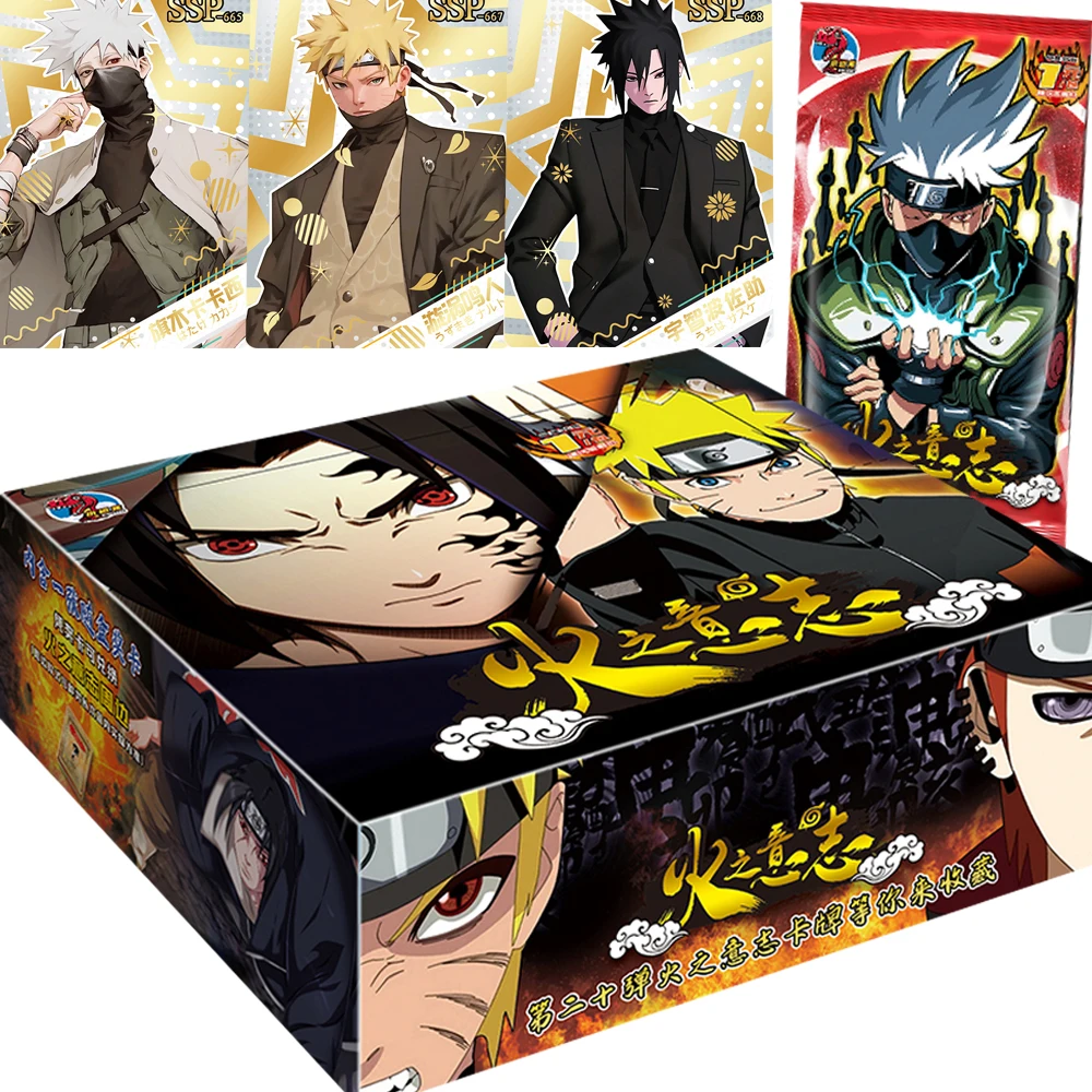 

Japanese Anime Naruto Collection Cards Hot Blooded Combat Characters Orochimaru Uchiha Sasuke Flash Card Kid Love Christmas Gift