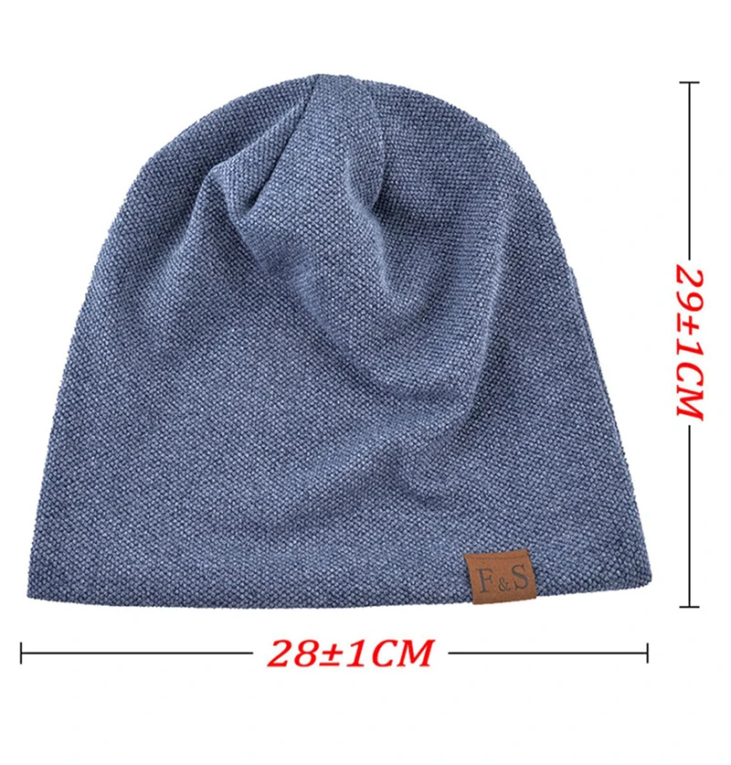 Knitted Hat Beanie Men Women Spring Autumn Thin Breathable Hip Hop Hat Windproof Keep Warm Stacking Bonnet Casual Sport Skullies