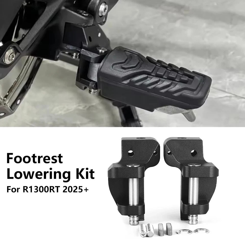 Motorrad-Fußrasten-Verlagerungskit CNC-Fußrasten-Tieferlegungssatz für BMW R1300RT R1300 RT R 1300 RT 2025 2026 Zubehör