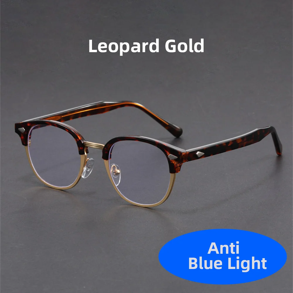 VIVIBEE Retro Halbrandlose Blaulicht-blockierende Brille Herren Computer Anti-Bildschirm-Filter Brillen Gaming Damen Quadratische Brillen – Detail 13