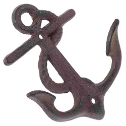 Wrought Iron Hook Anchor Hooks Rustic Cast Wall Clothes Rack up Wall-mounted Hat Hangers