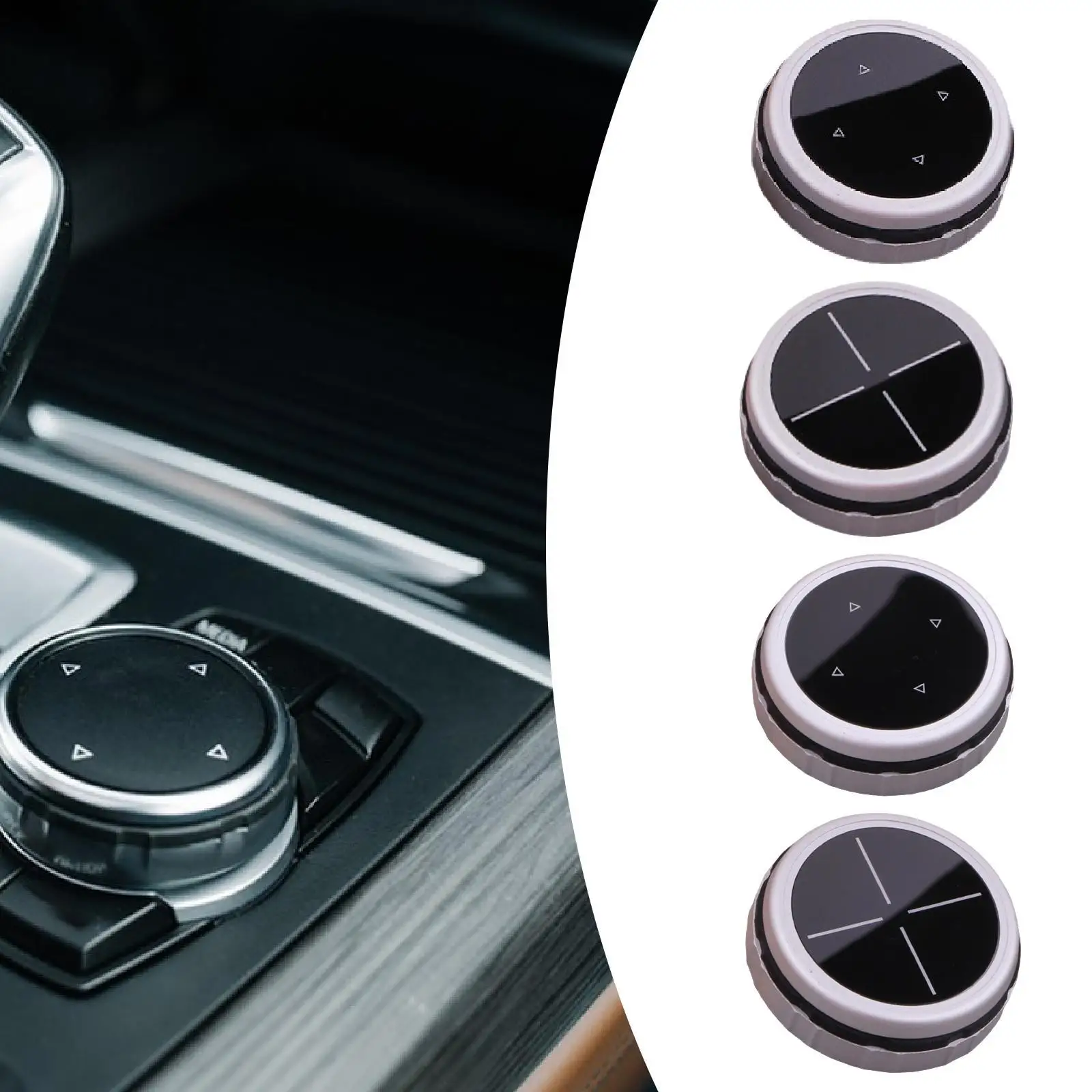 Multimedia Knob Cover Trim Sticker 6cm Repair Parts Professional Accessories