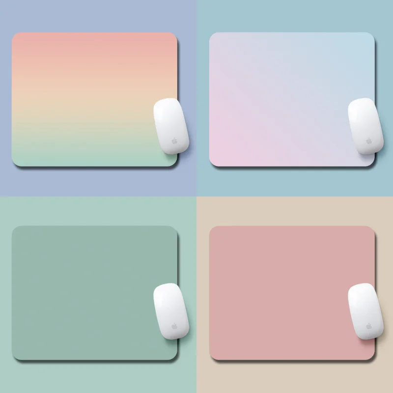 

Pure color mouse pad, Morandi minimalist table mat, cute anti-slip mat for girls' office desk