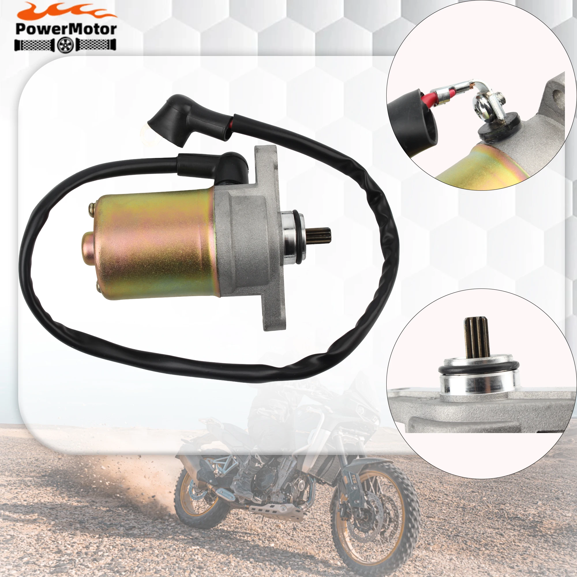 

Starter Motor for GY6 47cc 49cc 50cc 60cc 80cc 100cc 4-Stroke 139QMB 139QMA 147QMD ATV Scooter Moped for TaoTao Jonway Parts