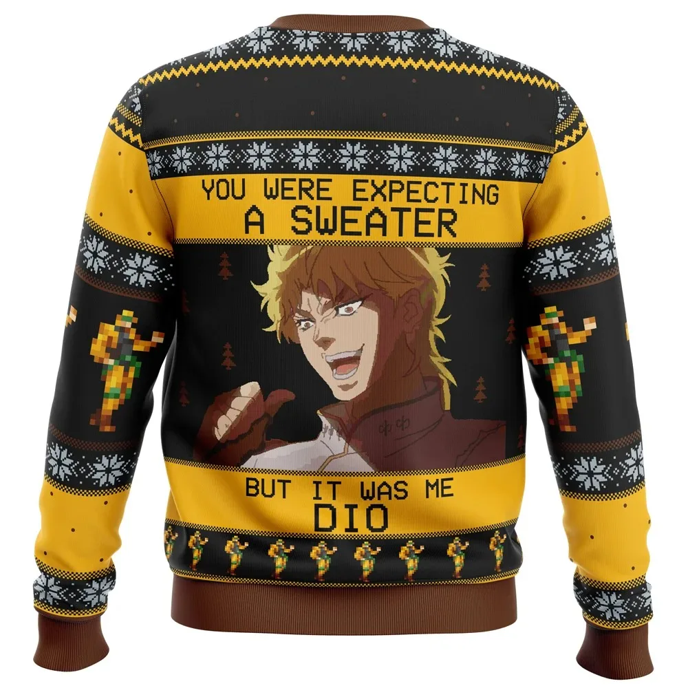 Bandai It Was Me Dio Jojo's Bizarre Adventure périphérique adulte enfants col rond sweat doux confortable décontracté grand automne hiver