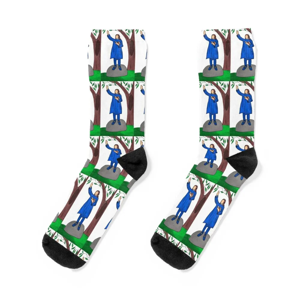 

John Wesley with Tree Socks cool colored hiphop Men Socks Luxury Brand Women's