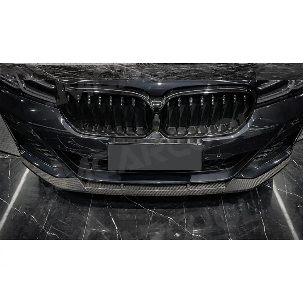 

JMCARCOOL Carbon Fiber Front Bumper Lip Spoiler For BMW G30 G38 M Sport 2021+ Car Bumper Guard Apron Protector Cover
