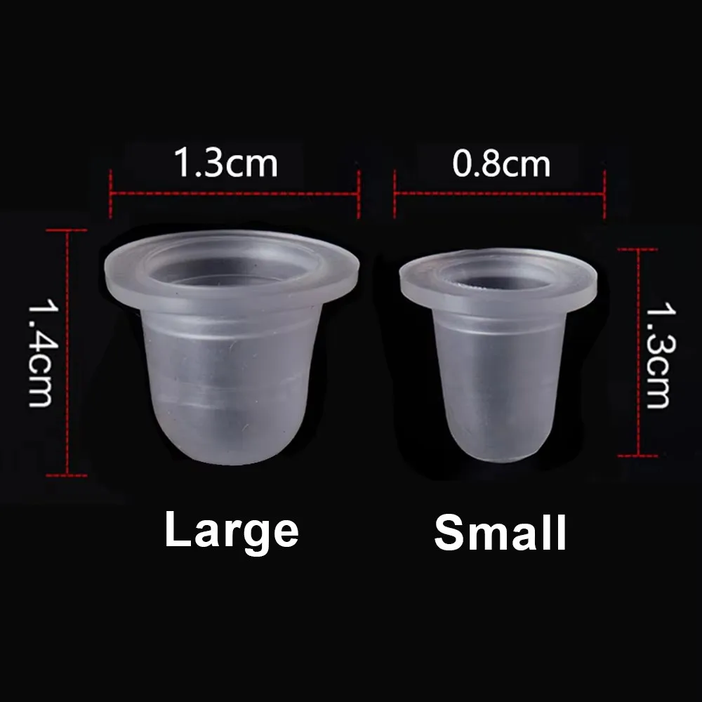 1000/500/100PCS Silicone Tattoo Ink Cup Disposable Tattoo Pigment Container Caps Permanent Makeup Ink Holder Tattoo Accessories