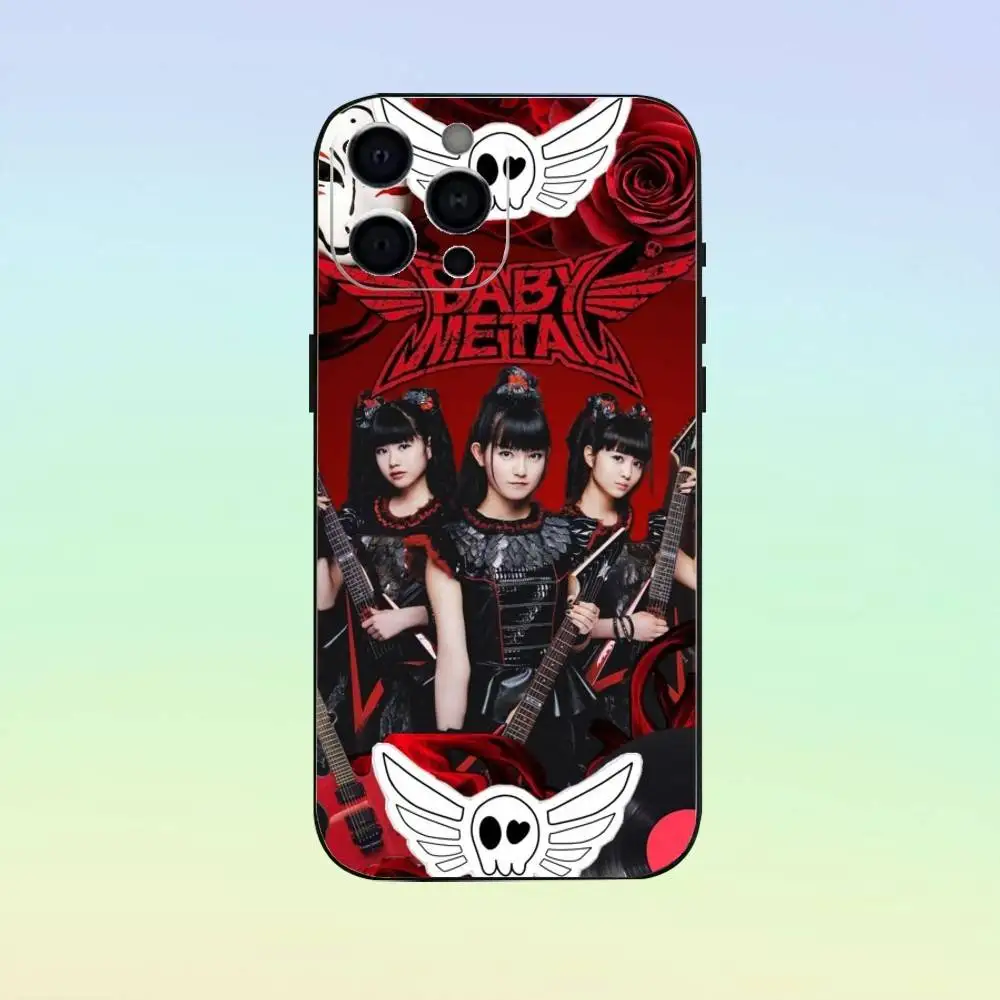 حافظة هاتف روك باند بي بابيزانيتال لهاتف آيفون 17، 16,15,14,13,12,11، أخرى غطاء أسود من السيليكون الناعم