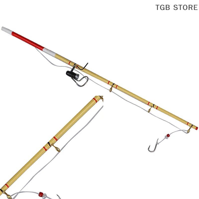 1Pc 1:12 Miniature Fishing Tool Model Fishing Rod Pole Dollhouse Toy Dolls House