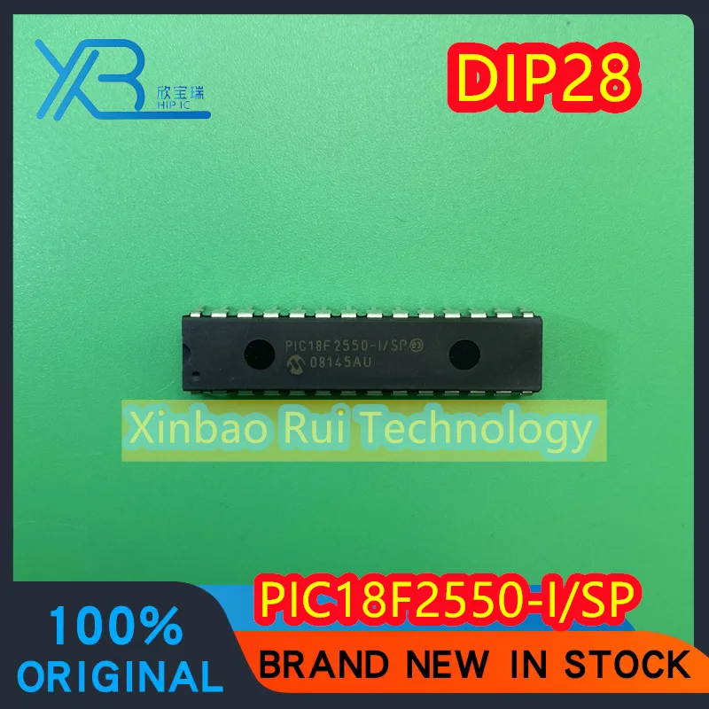 

PIC18F2550-I/SP PIC18F2550 DIP-28 High Performance Enhanced Flash USB Microcontroller 100% Brand New Electronics