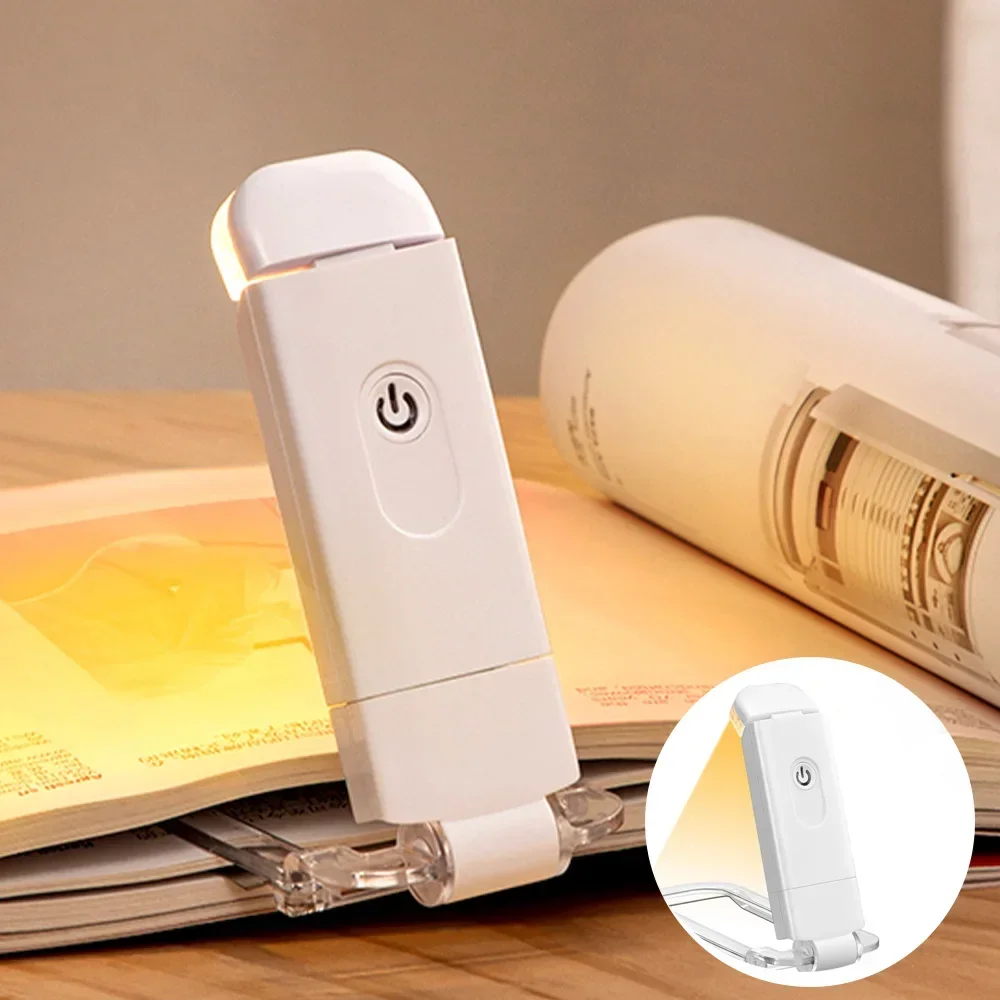 LED USB Rechargeable Book Light Reading Light Eye Protection Night Light Portable Clip Desk Bookmark Read Night Lamp