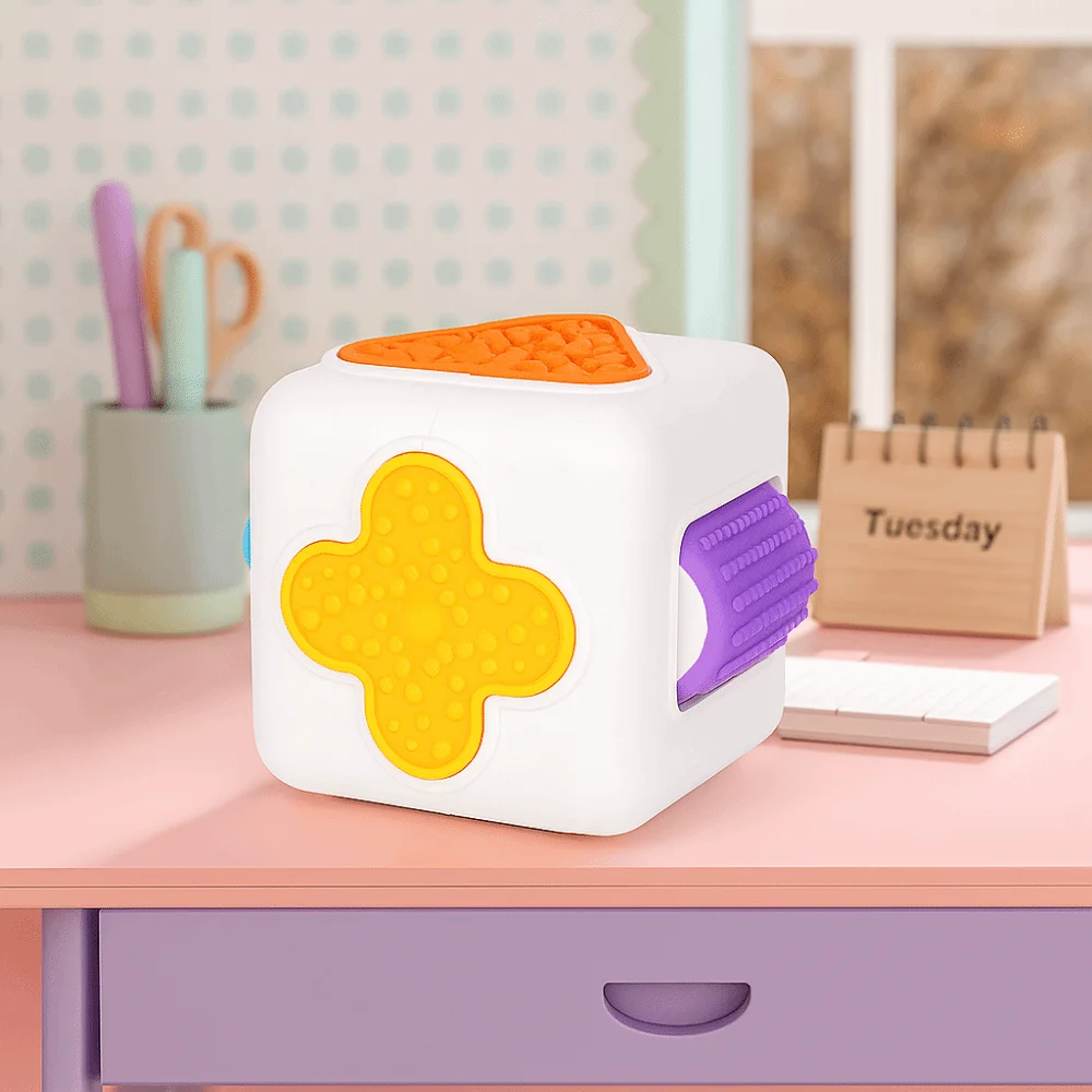 多面感覚六面体幾何学 3D 立体六面体感覚キューブ幾何学シリコーン素材指先ローラー