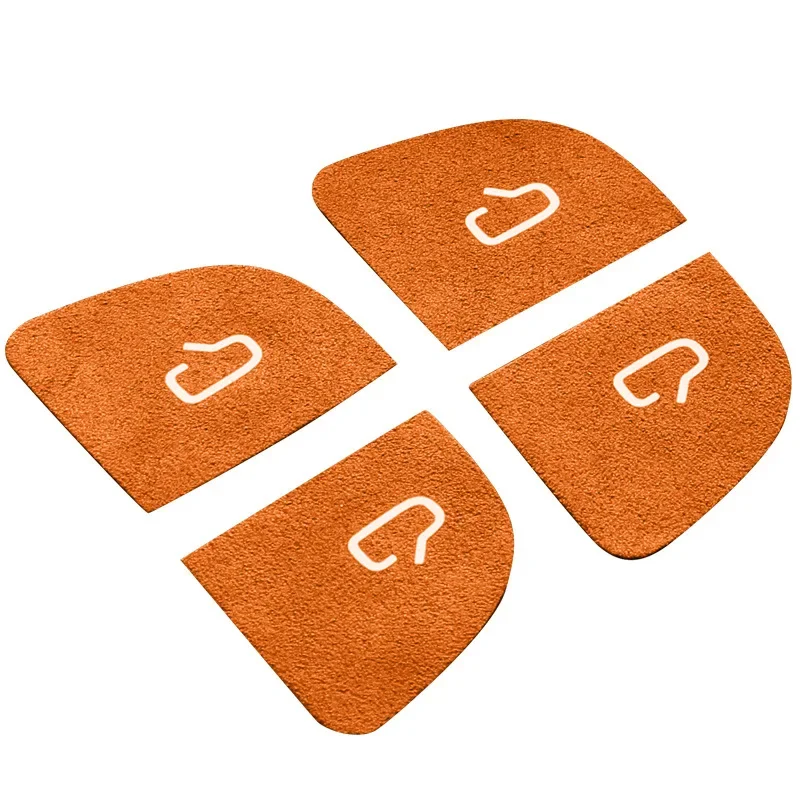 Adesivo Patch interruttore porta per Tesla nuovo modello 3 + Highland 2024 Alcantara adesivo interno in pelle scamosciata accessori decorativi