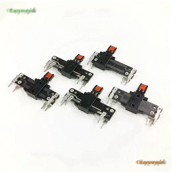35mm B100K linear potentiometer with red LED, 5-pin single channel with center tap, power amplifier mixer fader 10pcs