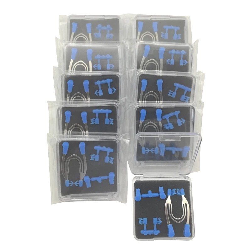 10Set Dental Matrix Sectional Contoured Matrices Clamps Wedges Metal Spring Clip Rings Dentist Tools Dental Lab Instrument