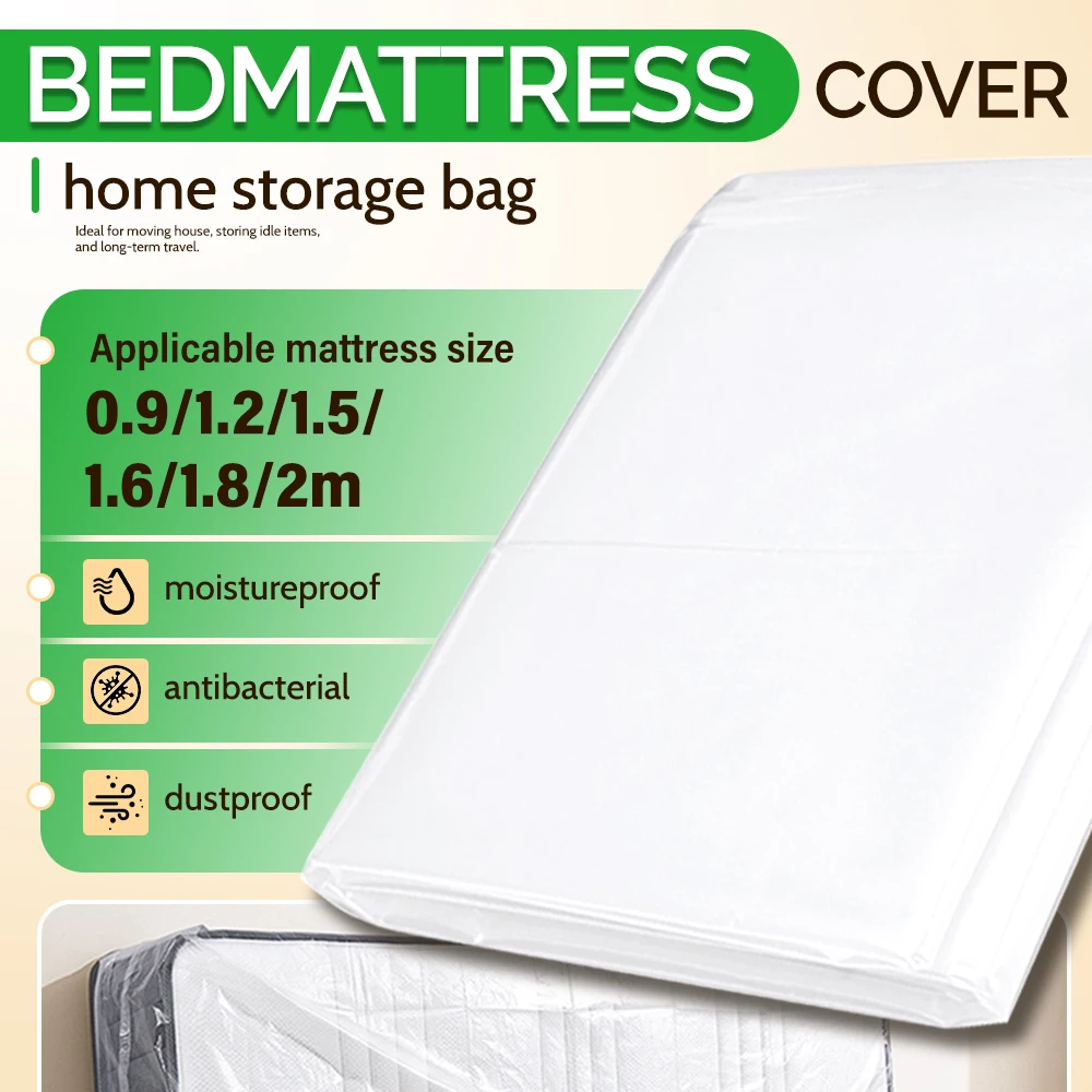 Plastic Mattress Bag Home Storage Moving House Mattress Storage Cover Dustproof Waterproof Mattress Protector Protective Case