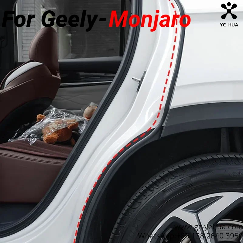 For GEELY Monjaro Manjaro Xingyue L KX112022 2023 Car Sealing Strip Door Sound Insulation and Dust Rubber Strips Car Accessories